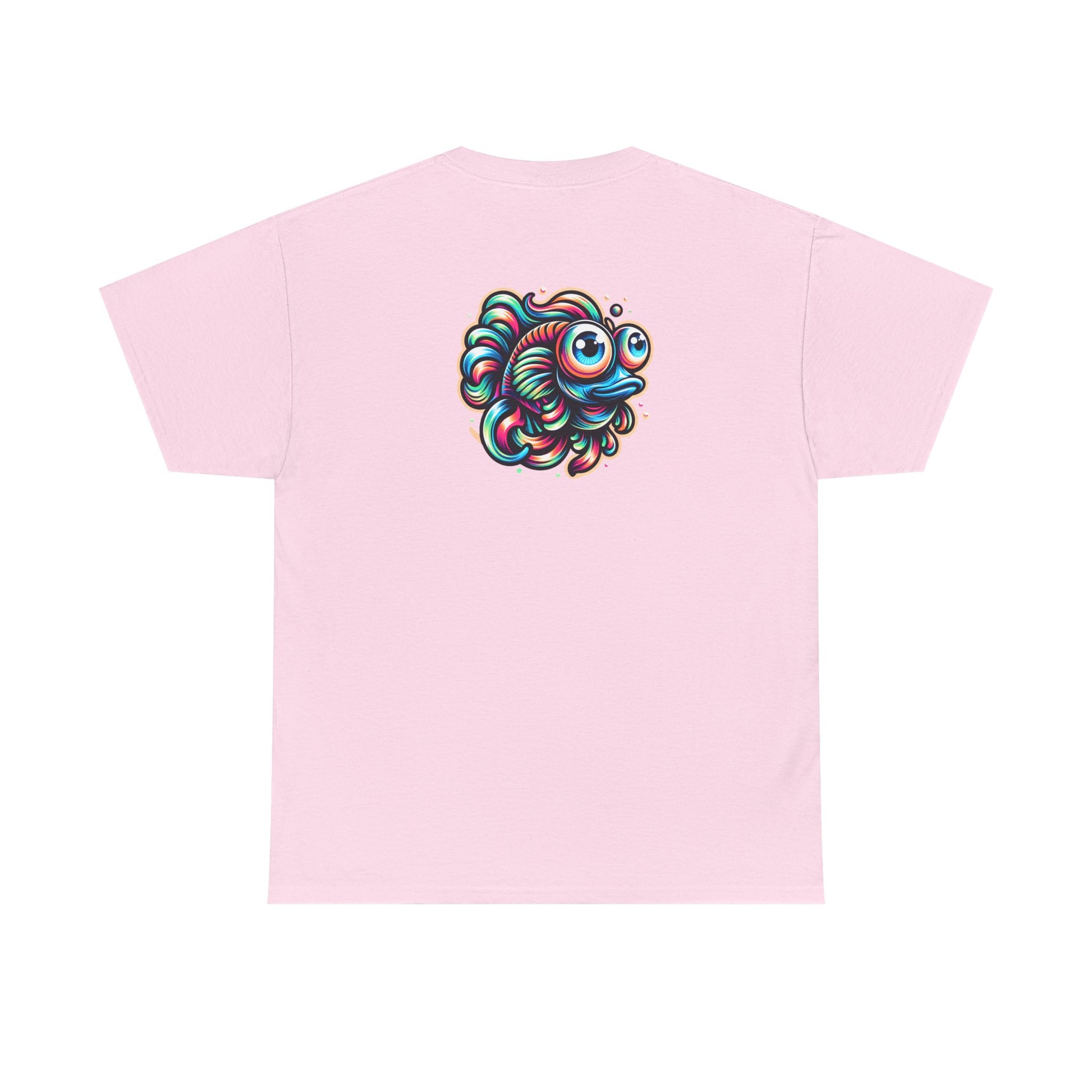 Psychedelic Fish Graphic Unisex Heavy Cotton Tee - Fun & Vibrant Apparel - Psychonaut Swag
