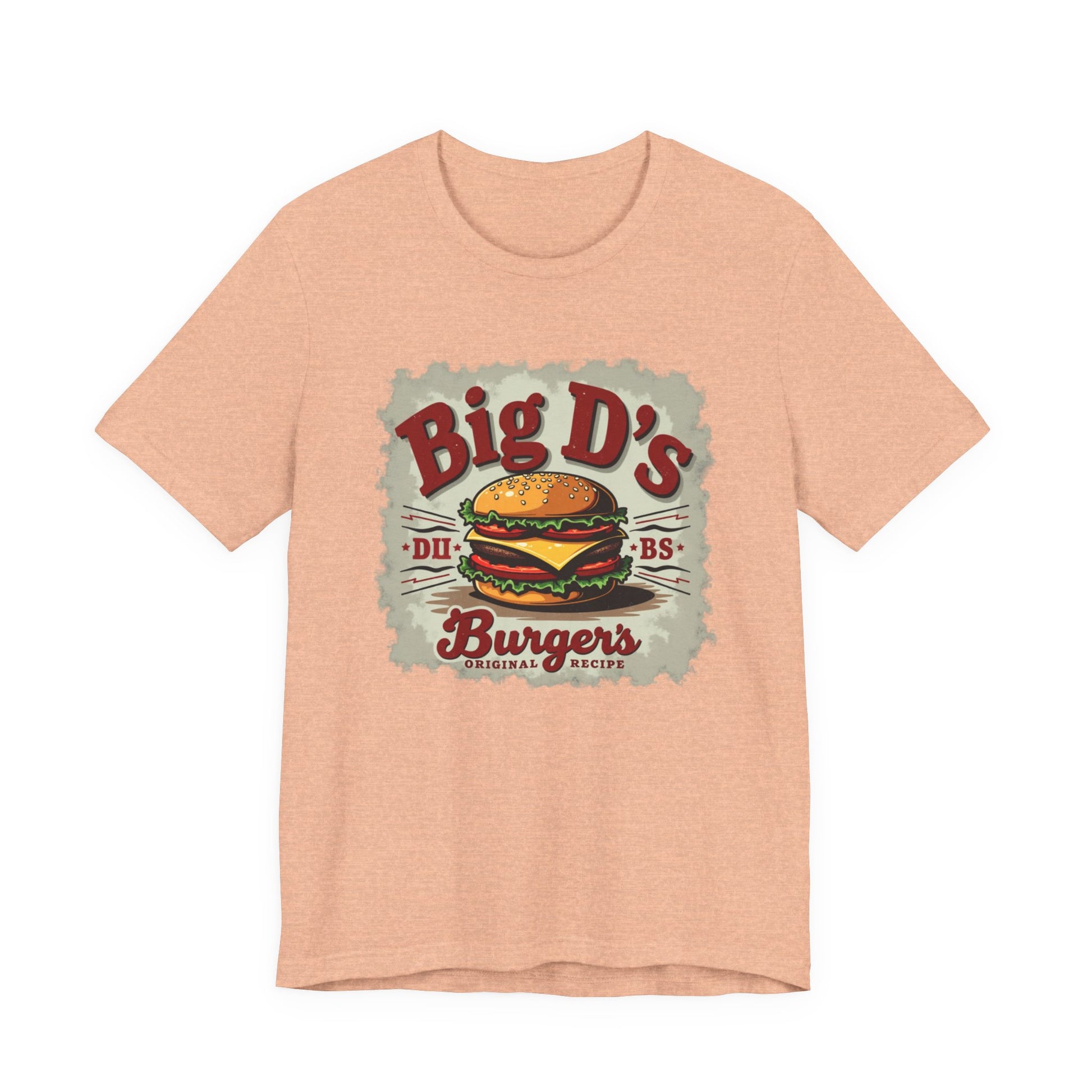 Big D's Burgers Unisex Jersey Tee - Fun Foodie Shirt, Casual Wear, Burger Lover Gift, Retro Fast Food T-Shirt, Summer BBQ Fashion - Psychonaut Swag
