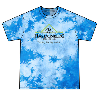 Haydonberg Turning The Lights On, Unisex Crystal Tie-Dye Tee