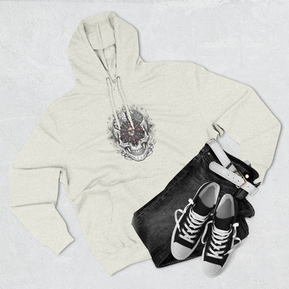 Skull Mandala Hoodie — Gothic Floral Third Eye Skull Hoodie