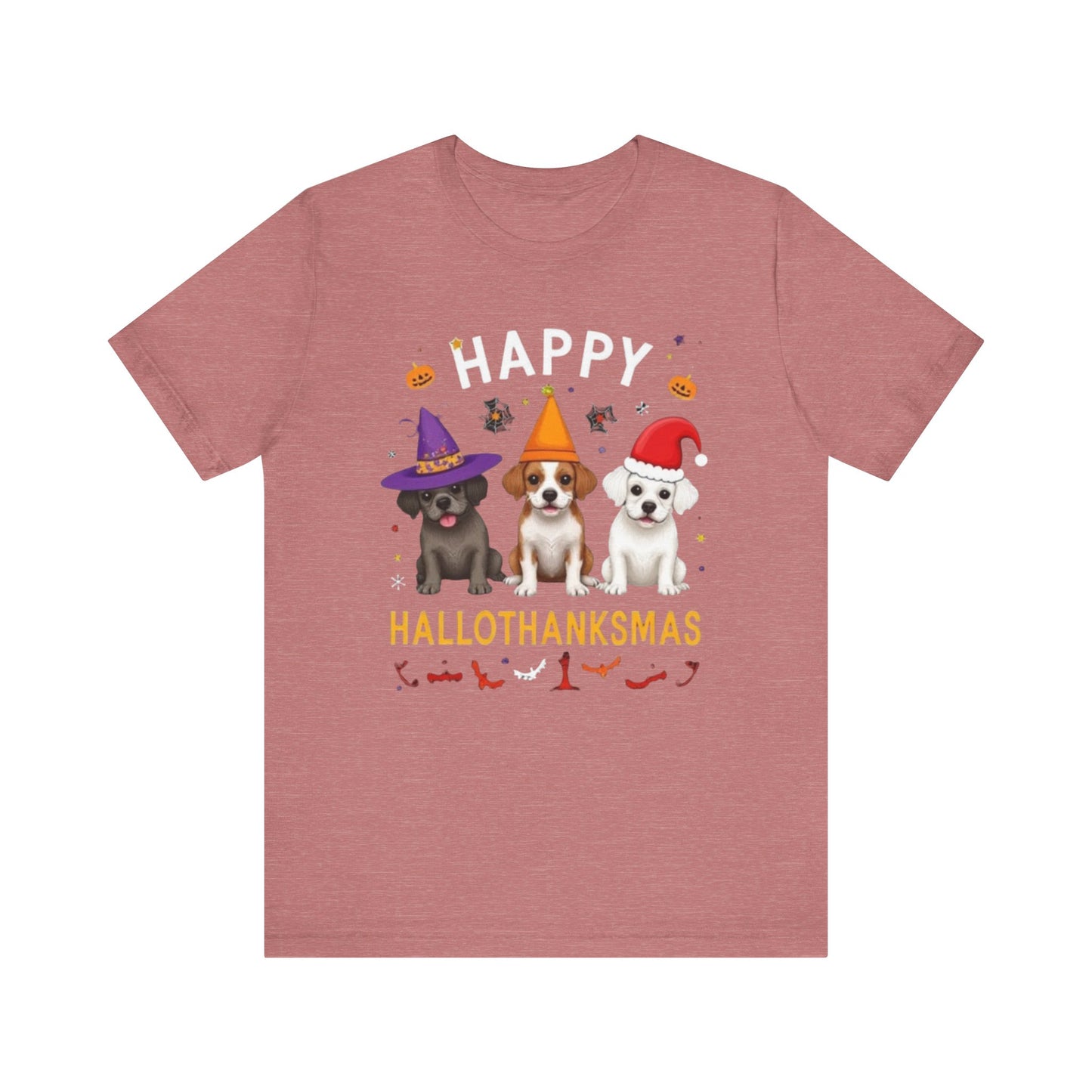 Holiday Trifecta tee, Funny Halloween T-Shirt for Parties, Unisex Short Sleeve Tee, Spooky Holiday Apparel, Gift for Halloween Lovers