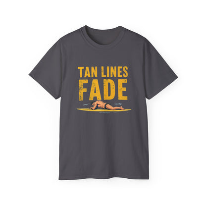 Surfer Tan Lines Tee, Unisex Cotton Shirt, Vacation Apparel, Beach Day Outfit, Casual Summer Clothing - Psychonaut Swag