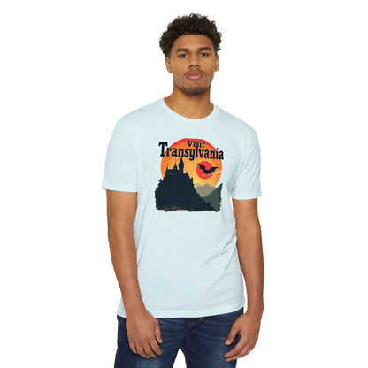 Visit Transylvania T-Shirt — Vintage Vampire Castle Halloween Tee