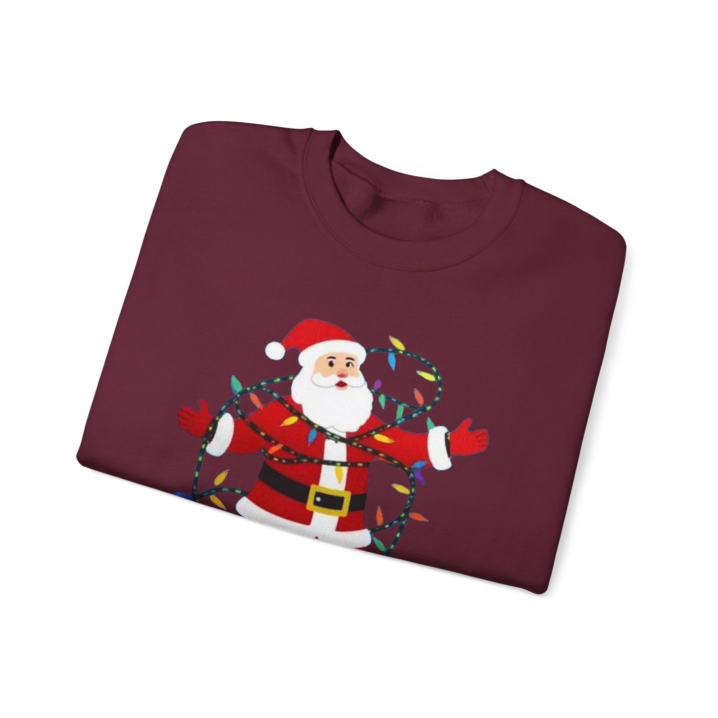 Christmas Santa Lights Crewneck Sweatshirt