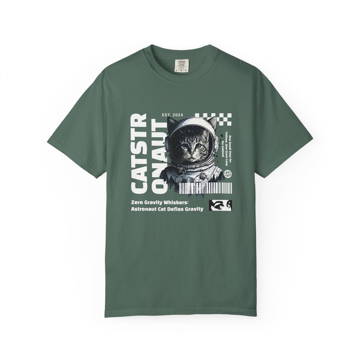 Castronaut, Astronaut Cat, Unisex Garment-Dyed T-shirt