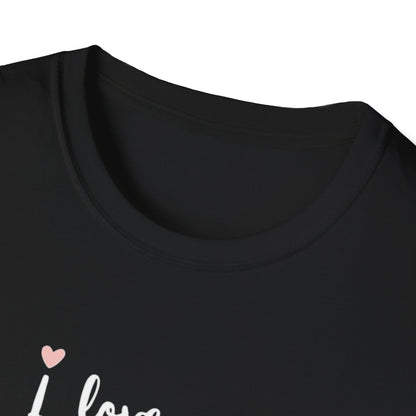 I Love You Graphic Tee — Minimal Heart Script T-Shirt