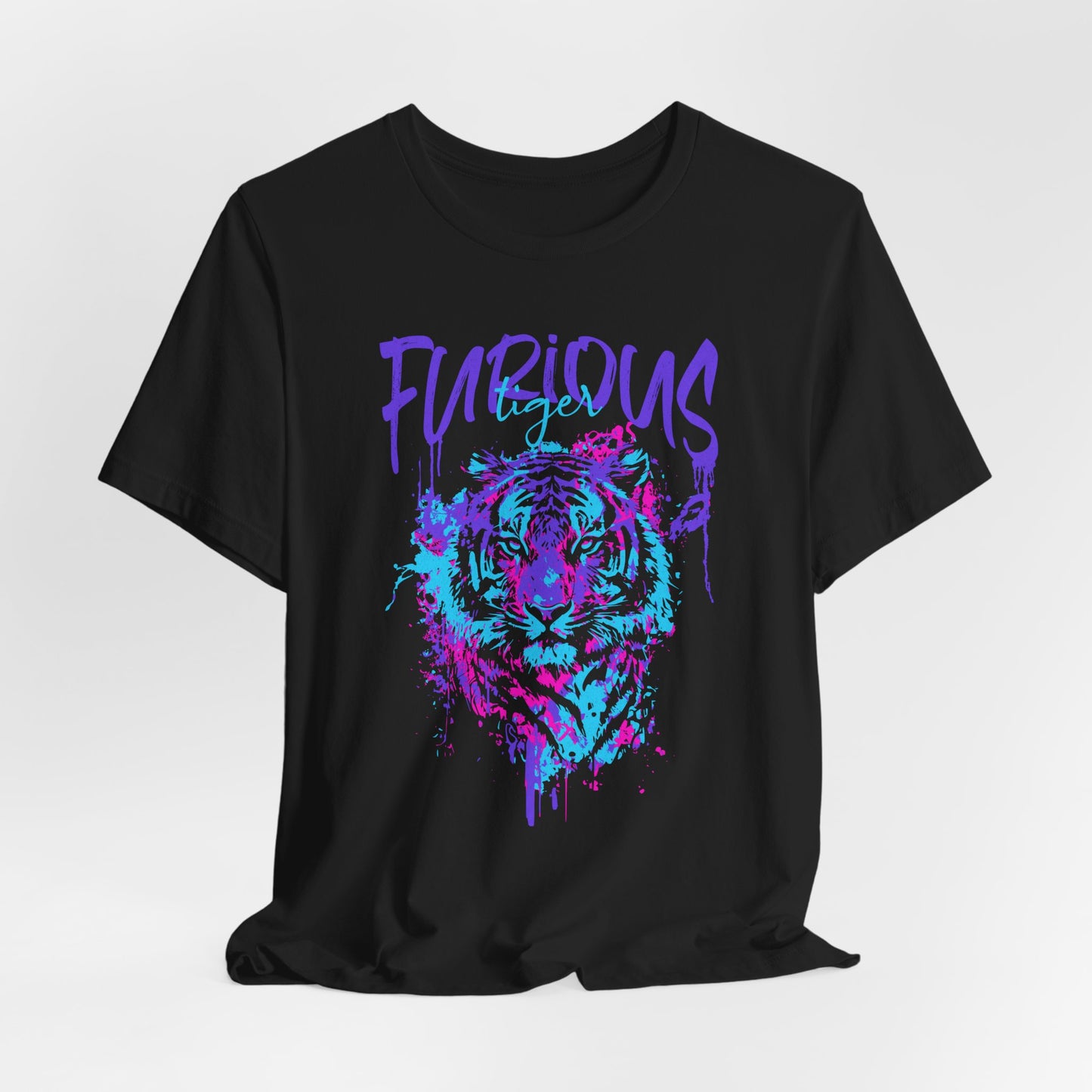 Furious Tiger, Unisex Jersey Short Sleeve Tee