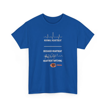Bears Heartbeat Monitoring Tee — "Normal Heartbeat / Deceased Heartbeat / Heartbeat Watching" Graphic T-Shirt