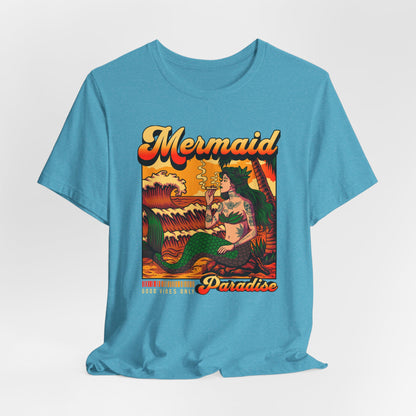 Mermaid Paradise Tee — Retro Vintage Beach Graphic T-Shirt