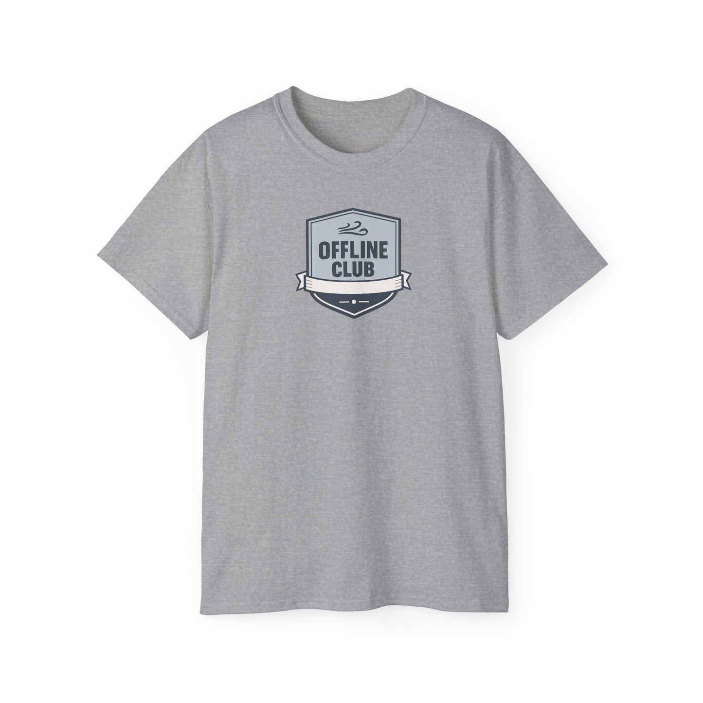 Offline Club Cotton Tee — Vintage Badge Graphic T-shirt