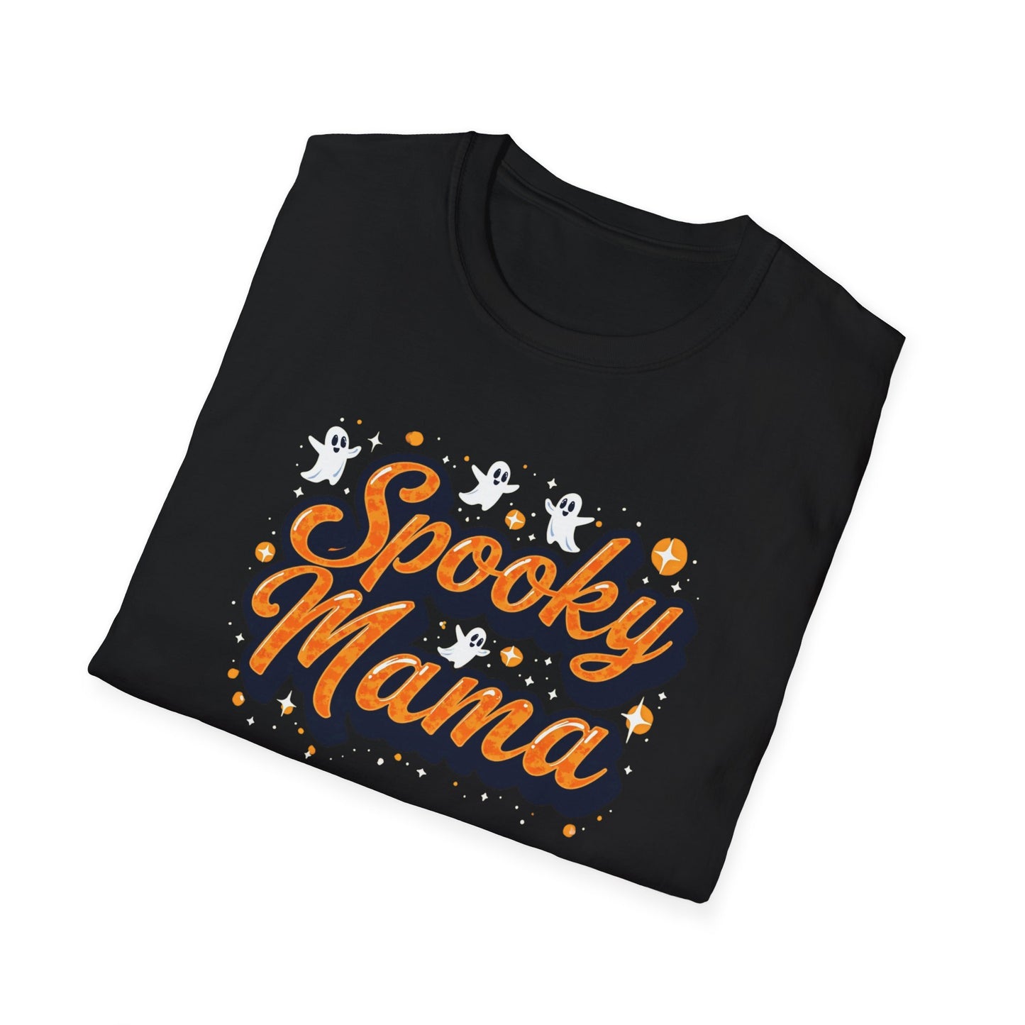 Spooky Mama T-Shirt — Halloween Mom Tee with Cute Ghosts