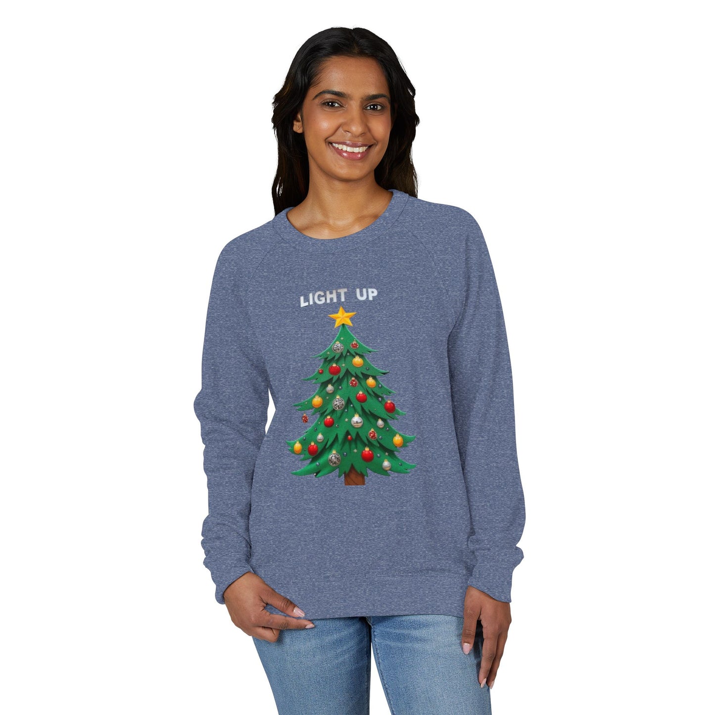 Light Up Christmas Tree Crewneck Sweatshirt