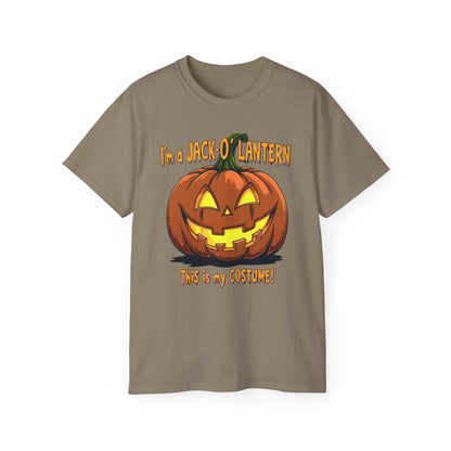 Halloween Jack-O'-Lantern Unisex Tee, Funny Costume Shirt, Spooky Festive Apparel, Halloween Party Gift, October Celebration Outfit