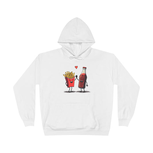 Fries and Soda Love, Unisex EcoSmart® Pullover Hoodie Sweatshirt