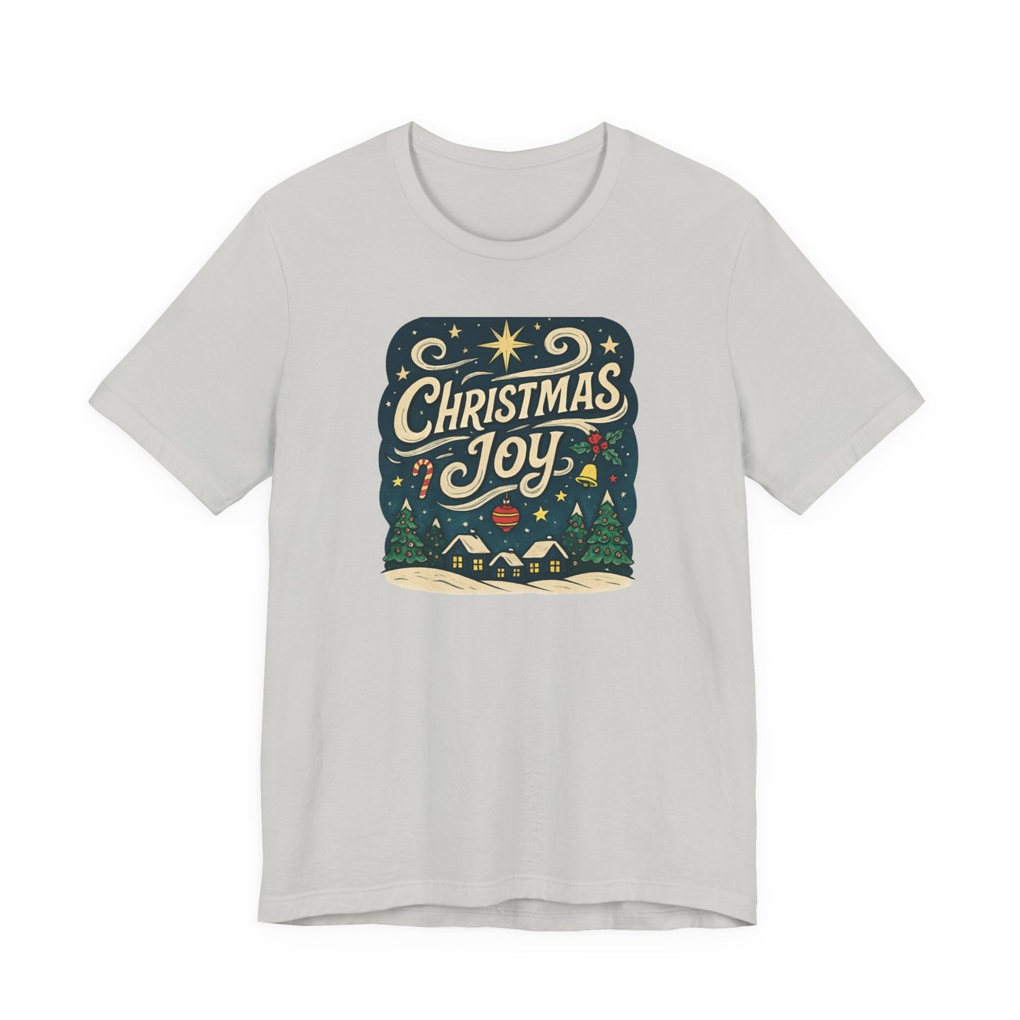 Christmas Joy Holiday T‑Shirt — Festive Winter Village Graphic Tee
