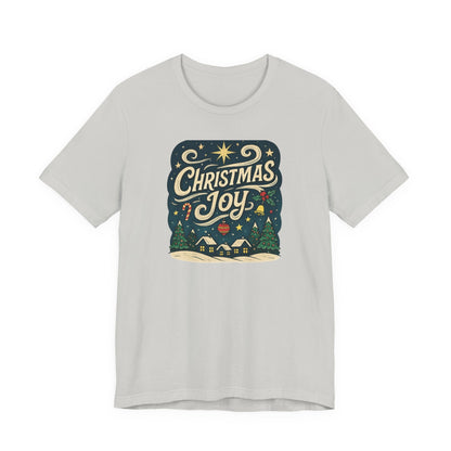 Christmas Joy Holiday T‑Shirt — Festive Winter Village Graphic Tee