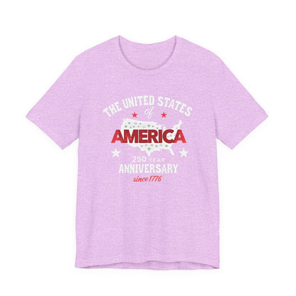 America 250 year Anniversary,Unisex Jersey Short Sleeve Tee