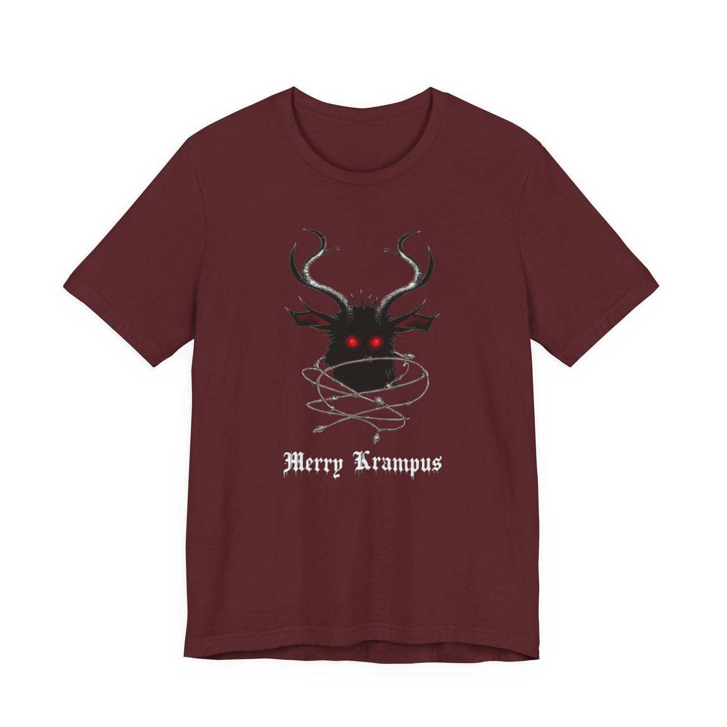 Krampus Graphic Tee — "Merry Krampus" Holiday Horror T-Shirt