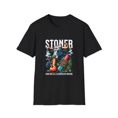 Stoner Bull, Unisex Softstyle T-Shirt