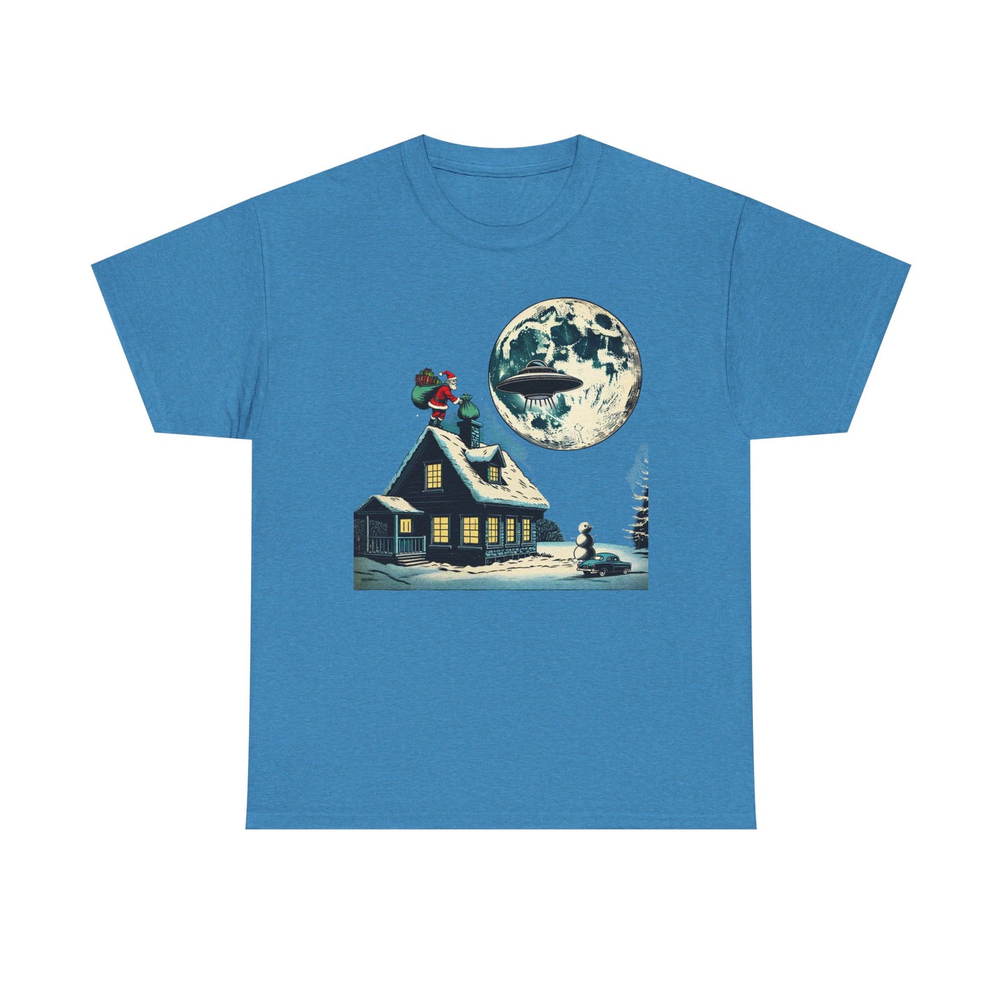 Christmas Santa UFO, Unisex Tee