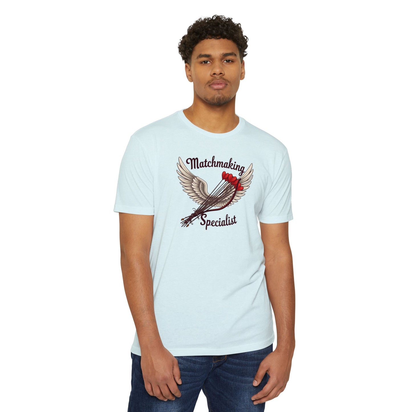 Matchmaking Specialist T-Shirt - Cupid Arrow Wings Graphic Tee