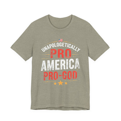Pro-America Pro-God Tee - Patriotic Jersey T-Shirt - Psychonaut Swag