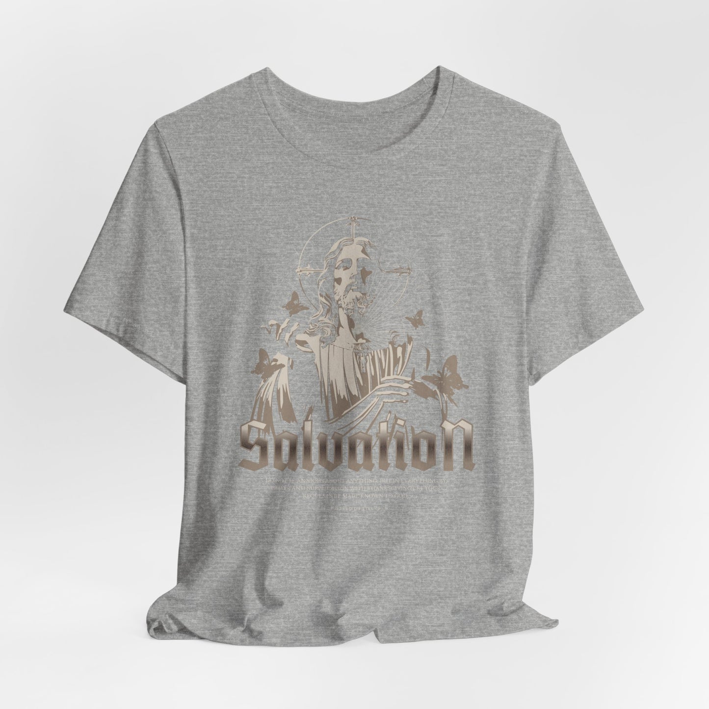 Salvation Graphic Tee — Vintage Jesus Religious T-Shirt