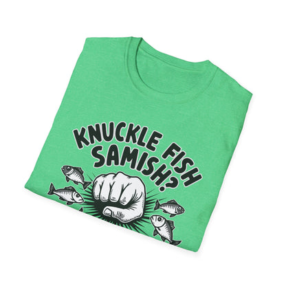 Knuckle Fish Samish,  T-Shirt, Perfect for Anglers, Gift for Fishermen, Casual Wear, Outdoor Activities, Humor Shirt