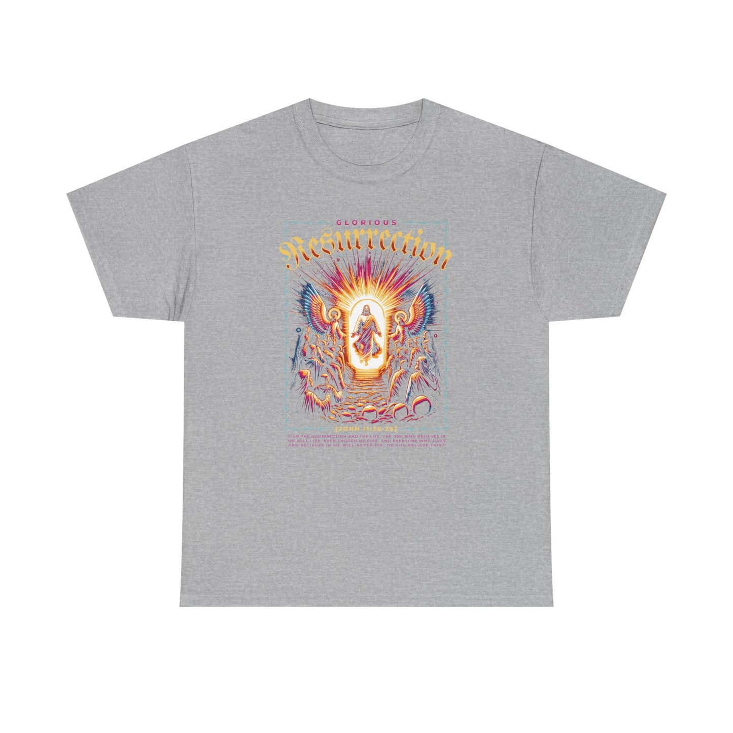 Resurrection Graphic Tee — Vintage Religious Revival T-Shirt