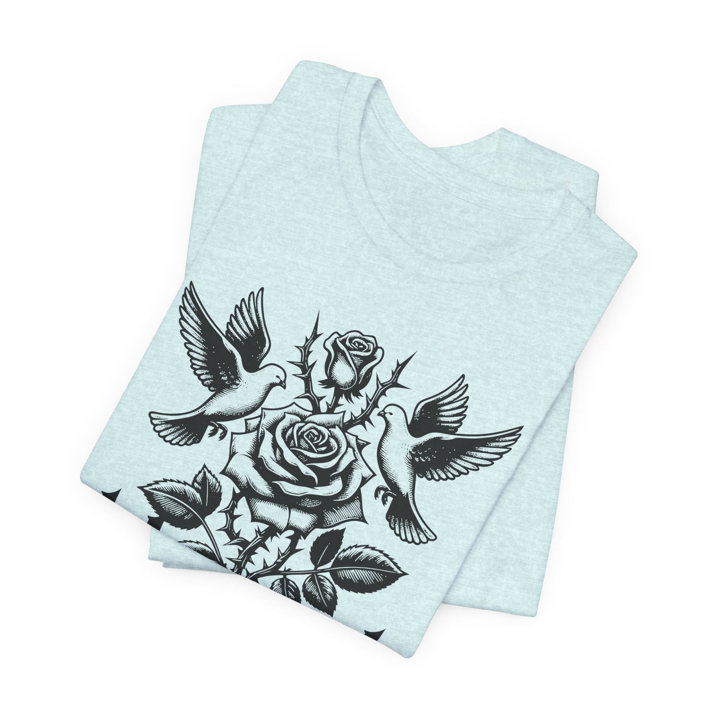 Blessed Rose Tee — Vintage Floral Graphic T‑Shirt