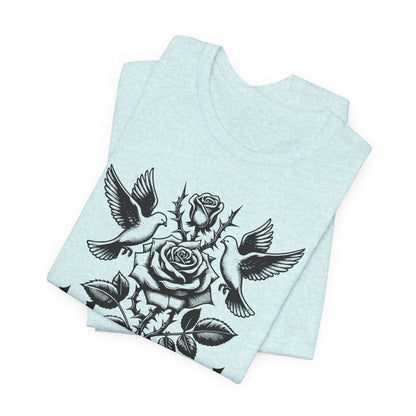 Blessed Rose Tee — Vintage Floral Graphic T‑Shirt