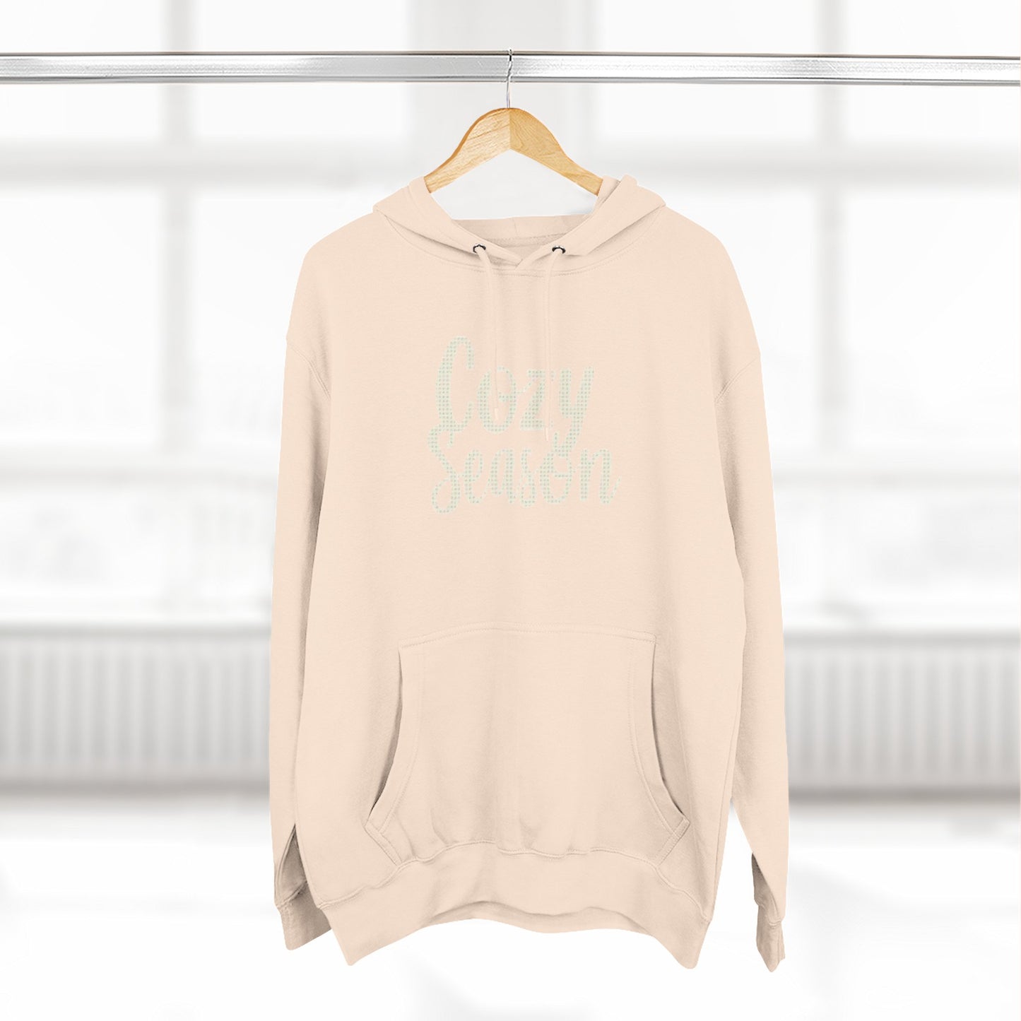 Cozy Season Hoodie — Soft Fleece Pullover with Script Graphic