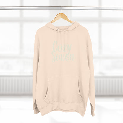 Cozy Season Hoodie — Soft Fleece Pullover with Script Graphic