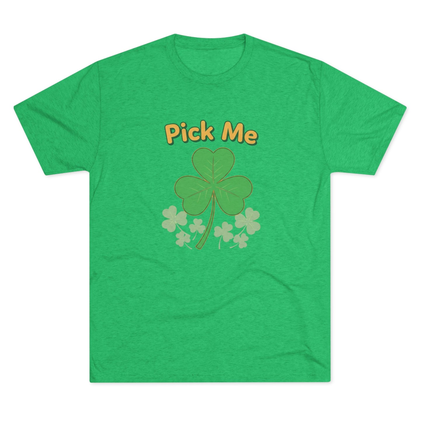 Pick Me Shamrock Tee — St. Patrick’s Day Clover Graphic T‑Shirt