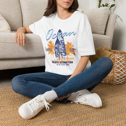 Ocean Surfboard Tee — Hawaii Vibes Beach Attraction T-Shirt