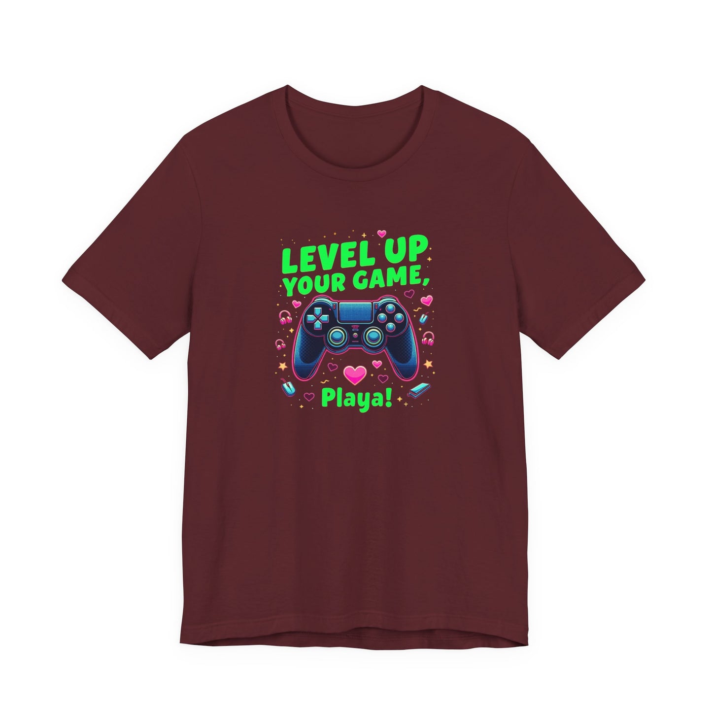 Level Up Your Game Gamer Tee — 'Level Up Your Game, Playa!' Video Game Controller Shirt