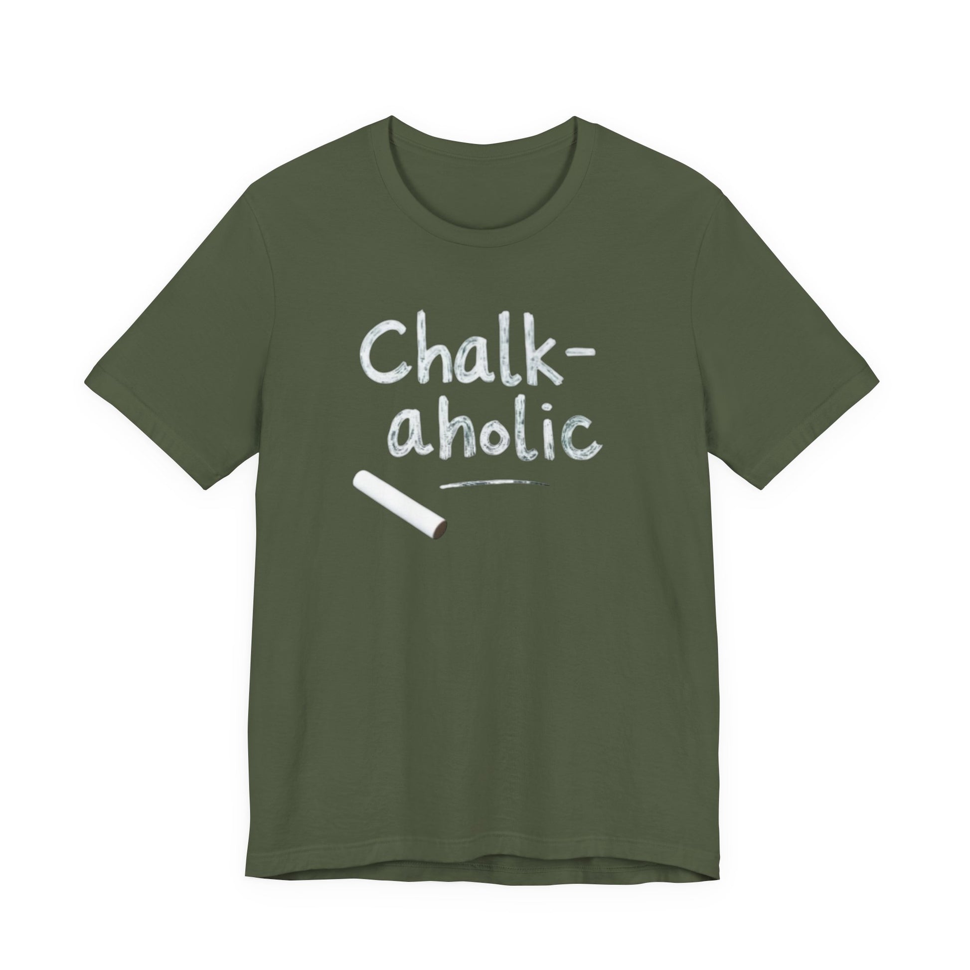 Chalk-a-holic Unisex T-Shirt, Fun Tee, Gift for Artists, Creative Wear, Casual Style, Perfect for Art Lovers - Psychonaut Swag