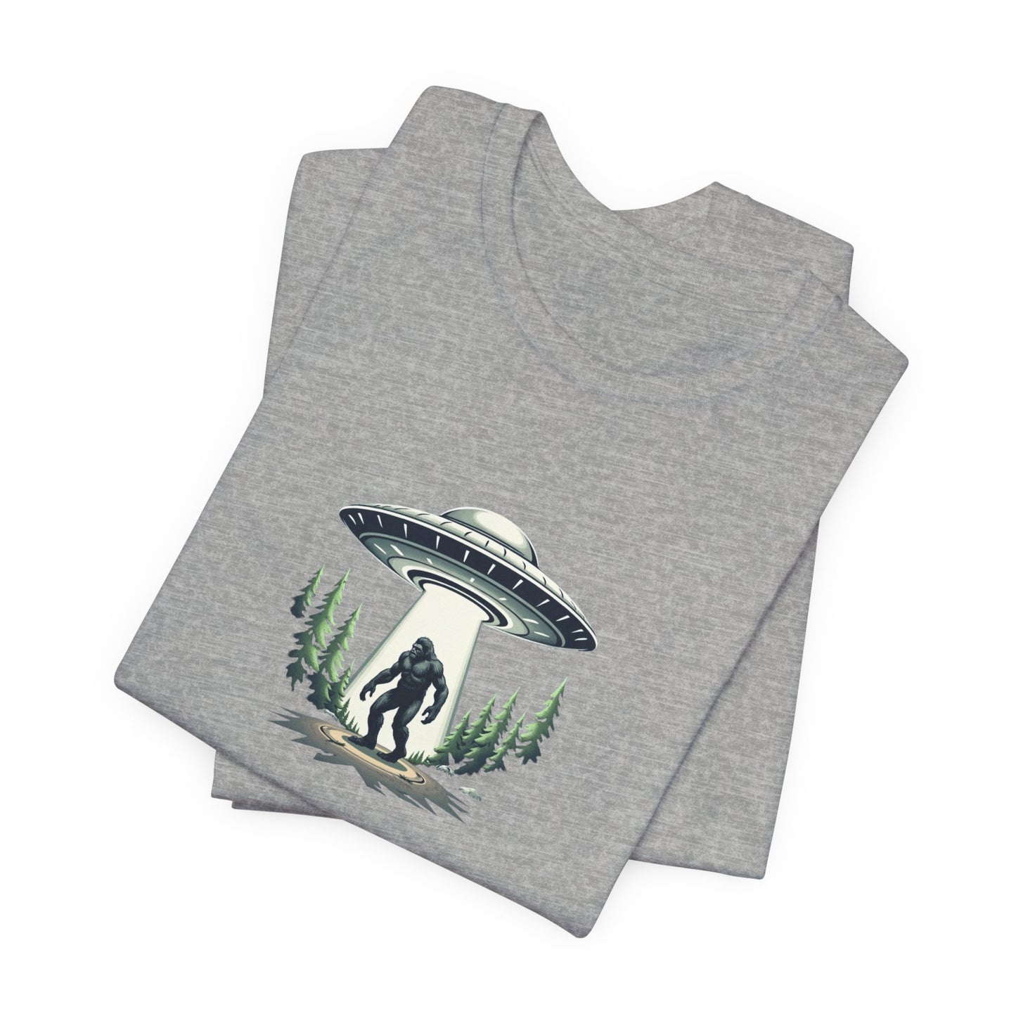 Squatch Sighting T-Shirt – Sasquatch UFO Abduction Graphic Tee