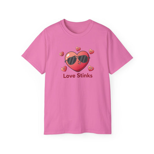 Love Stinks Heart Tee — Funny Valentine’s Day Shirt
