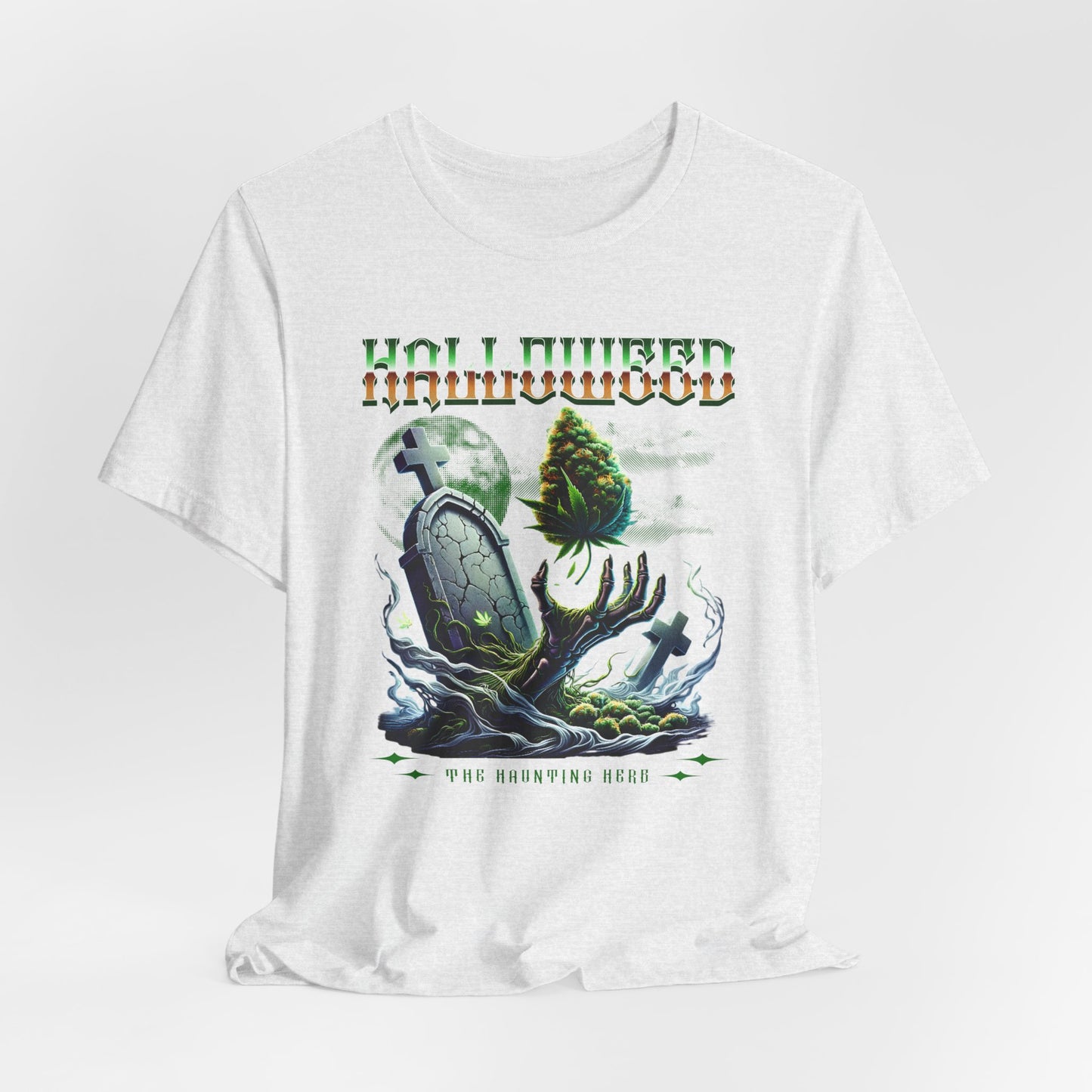 Halloweed, Haunted Herb, Unisex Jersey Short Sleeve Tee