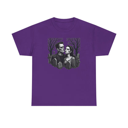 Gothic 'Until Forever' Couple Tee — Anniversary Season Graphic T-Shirt