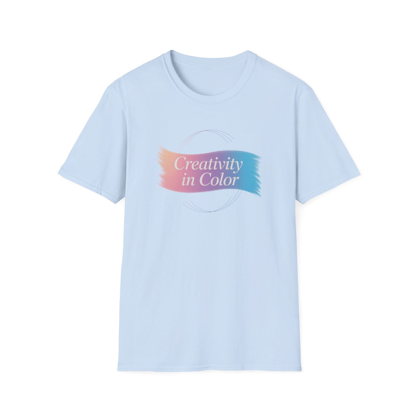 Creativity in Color T-Shirt — Pastel Brushstroke Art Tee