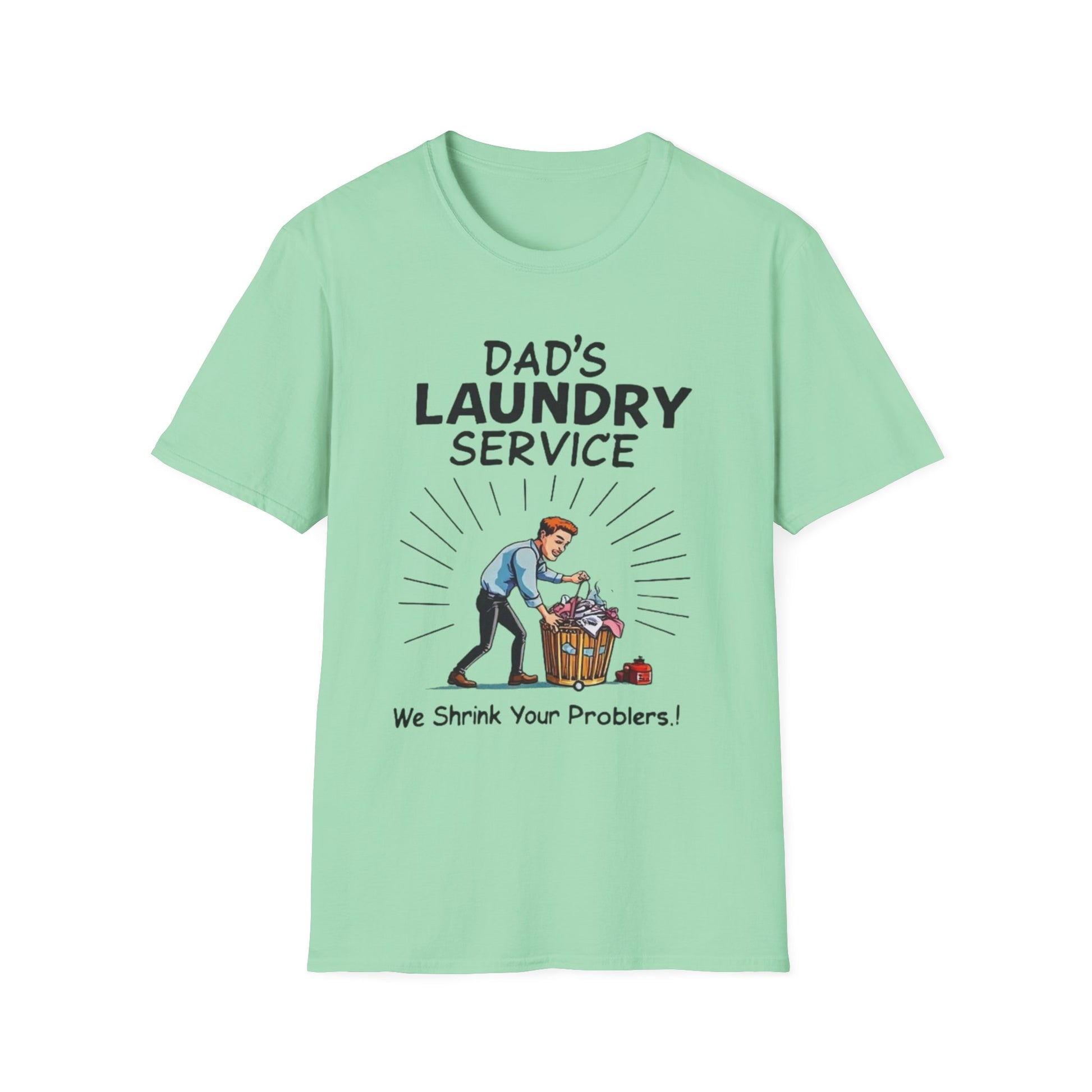 Dad's Laundry Service T-Shirt, Funny Gift for Dads, Unisex Humor Tee, Laundry Day Shirt, Father's Day Gift, Everyday Wear - Psychonaut Swag