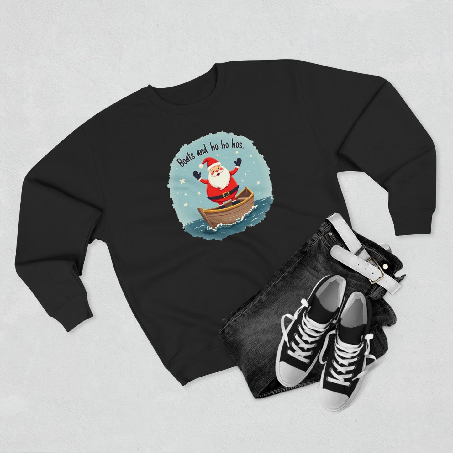 Boats and Ho Ho Hos, Unisex Crewneck Sweatshirt