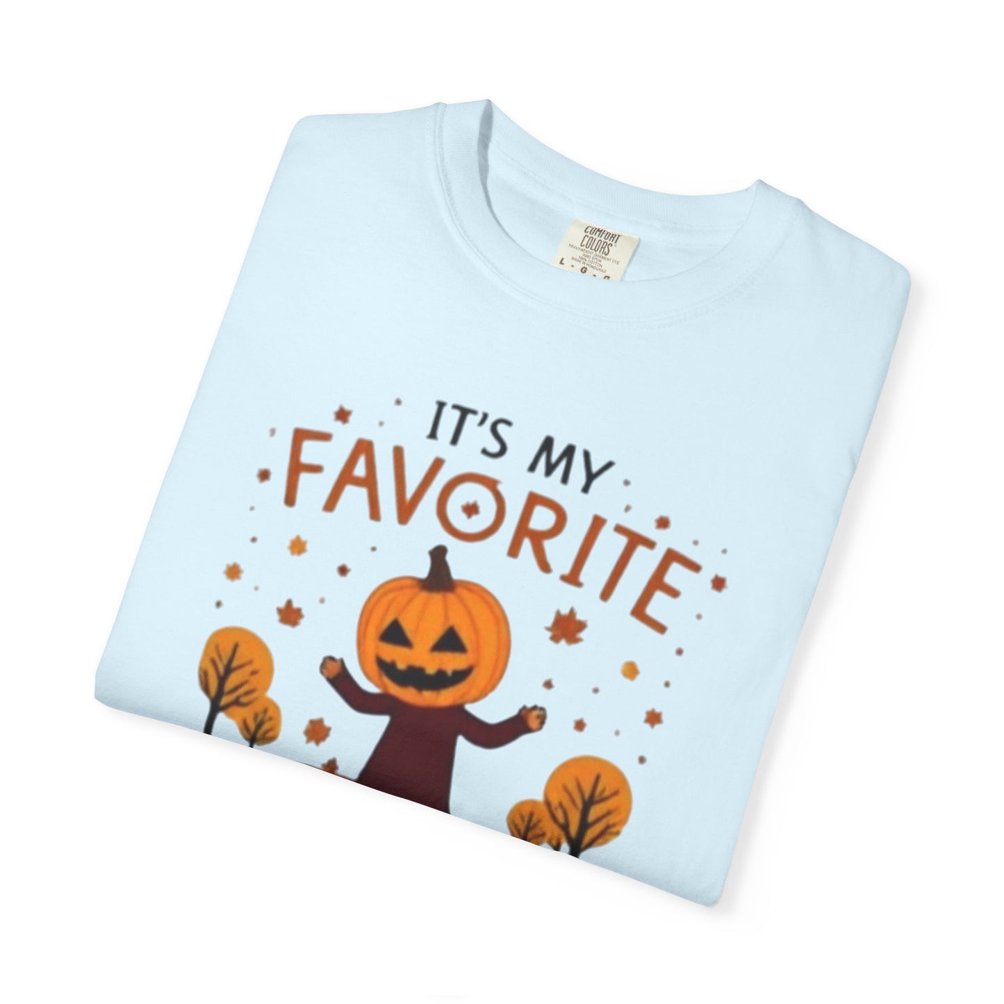 Halloween Pumpkin Head T-Shirt — "It's My Favorite Holiday Season!"