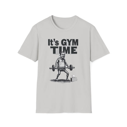 It's Gym Time T-Shirt, Motivational Workout Shirt, Fitness Apparel, Gift for Gym Lovers, Casual Sport Tee - Psychonaut Swag