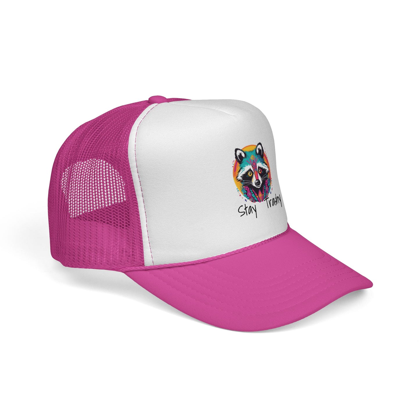 Stay Trashy Racoon, Snapback Trucker Caps