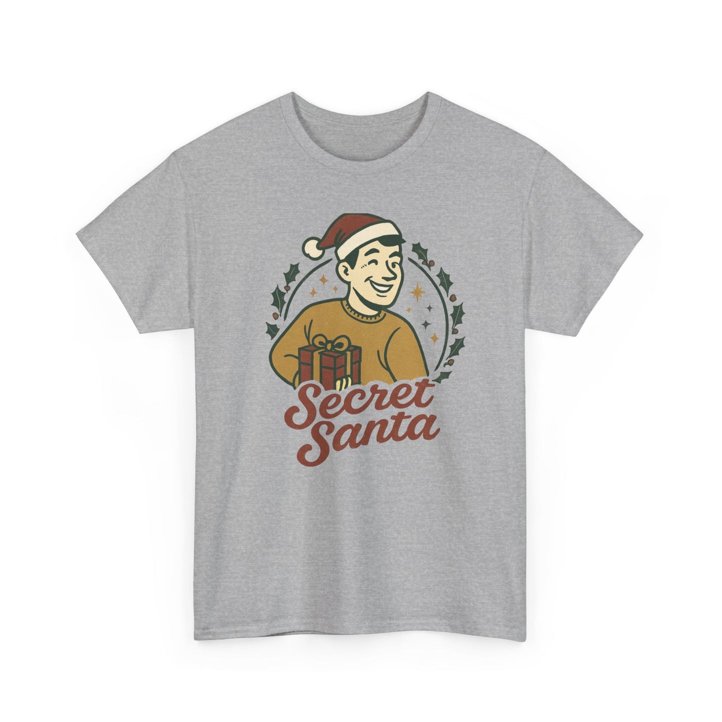 Secret Santa T-Shirt — Retro Holiday Graphic Tee