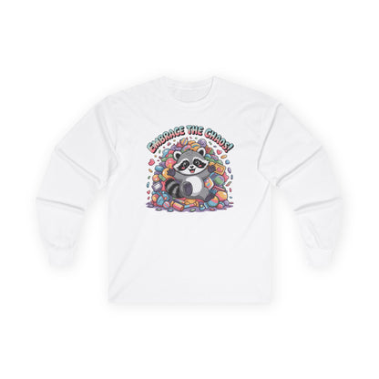 Racoon, Trash Panda Chaos Unisex Ultra Cotton Long Sleeve Tee