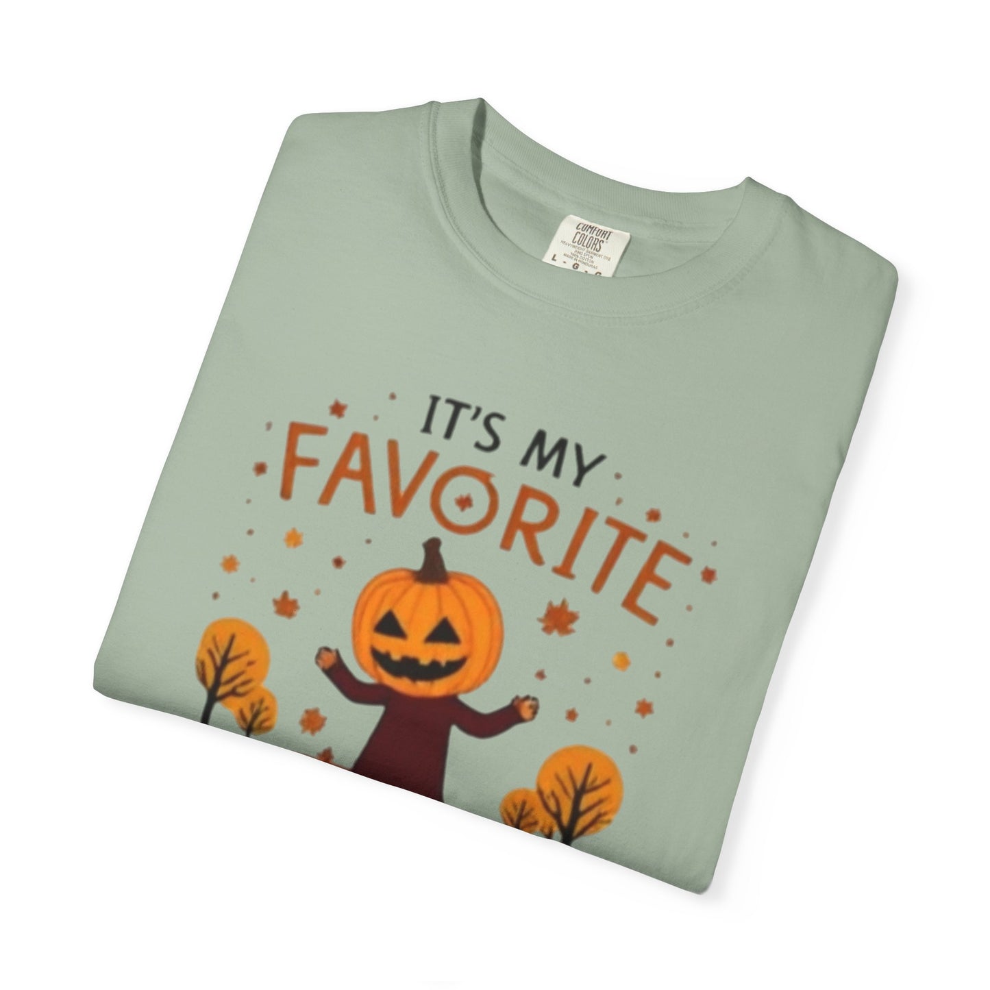 Halloween Pumpkin Head T-Shirt — "It's My Favorite Holiday Season!"